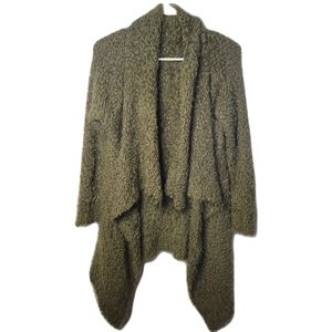 Chunky Olive Knit Cardigan